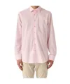 Etro Camicia Collo Francese Stretch Shirt In Rosy