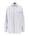 Etro Striped Cotton Shirt In Multi