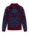 Etro Chunky Knitwer With Shawl Collar Knitwear Multicolor In Red