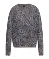 Etro Paisley Ribbed Wool Sweater