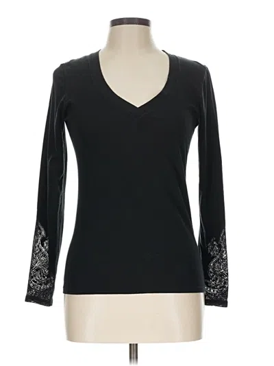 Pre-owned Etro Long Sleeve Top Black V-neck Tops
