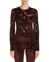 Etro Velvet Tops. In Burgundy