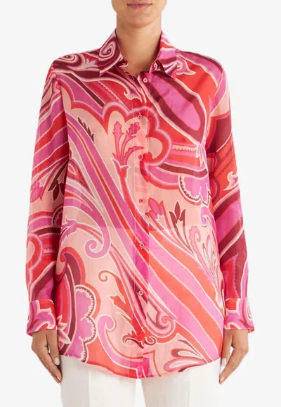 Etro Long-sleeved Archive Paisley Shirt