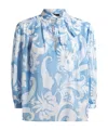 Etro Long-sleeved Blouse In Blue