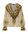 Etro Long-sleeved Blouse In Nude