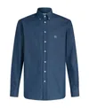 Etro Button-down Collar Cotton Shirt In Blue
