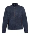 Etro Leather-trimmed Cotton And Wool-blend Jacquard Bomber Jacket In Black