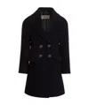 Etro Double-breasted Coat In Black