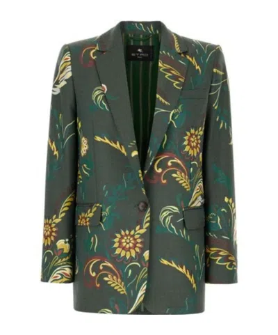 Etro Long-sleeved Jacket In Multi