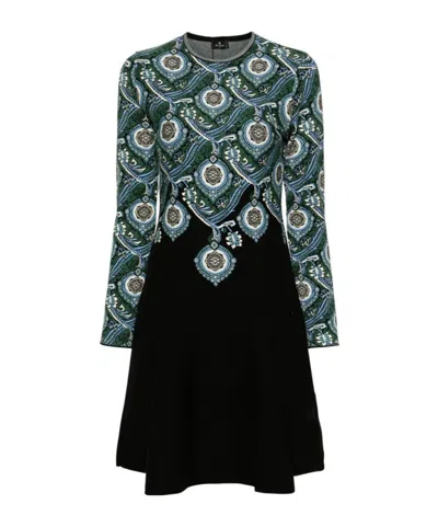 ETRO LONG-SLEEVED PRINTED DRESS