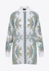 Etro Paisley Print Silk Shirt With Buttoned Cuffs In Multicolor
