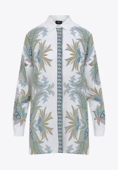ETRO LONG-SLEEVED PRINTED SILK SHIRT