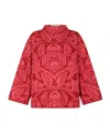 Etro Red Sweater For Girl With Paisley Pattern In Red