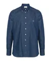 Etro Button-down Collar Cotton Shirt In Blue