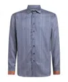 Etro Long-sleeved Shirt In Blue