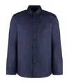 Etro Button-down Collar Cotton Shirt In Blue