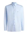 Etro Men's Button-down Collar Cotton Shirt In Blue