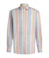 Etro Striped Long-sleeve Shirt In Multicolor