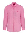 Etro Long-sleeved Shirt In Pink