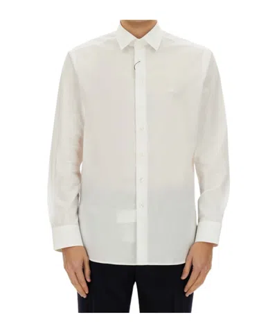 ETRO ETRO PEGASO EMBROIDERED BUTTONED POPLIN SHIRT