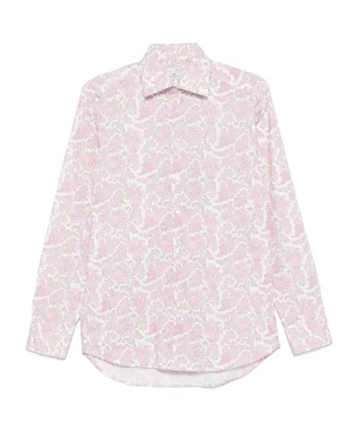 Etro Long-sleeved Shirt In White