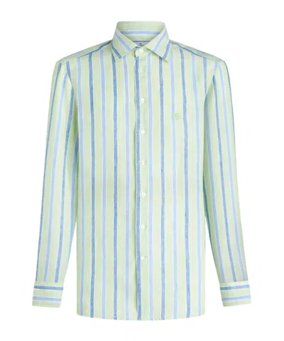 Etro Long-sleeved Shirt In White
