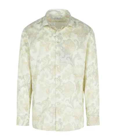 Etro Long-sleeved Shirt In White