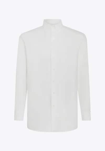 ETRO LONG-SLEEVED SHIRT WITH EMBROIDERED PEGASO
