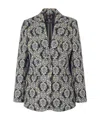 Etro Cotton Jacquard Jacket In Gray