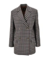 Etro Checkered Jacket With Notched Lapels And Pockets In Multi