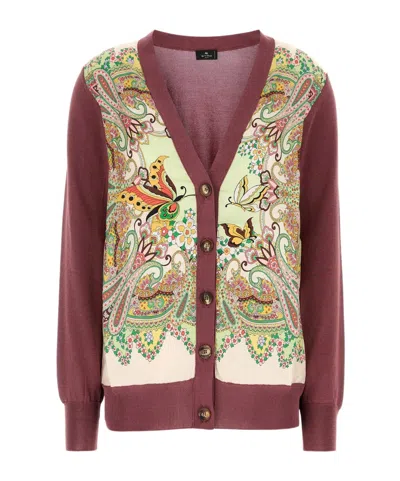 Etro Long-sleeved Sweater In Multi