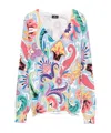 Etro Sweater With Multicoloured Floral Print In Multicolor