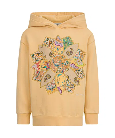 Etro Long-sleeved Sweater In Yellow