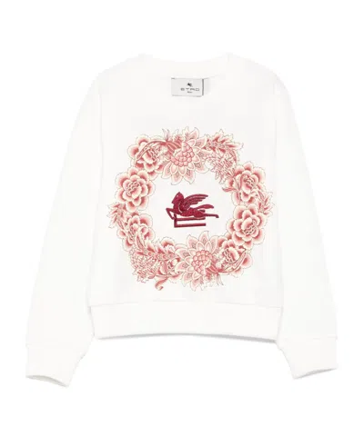 Etro Long-sleeved Sweatshirt In White