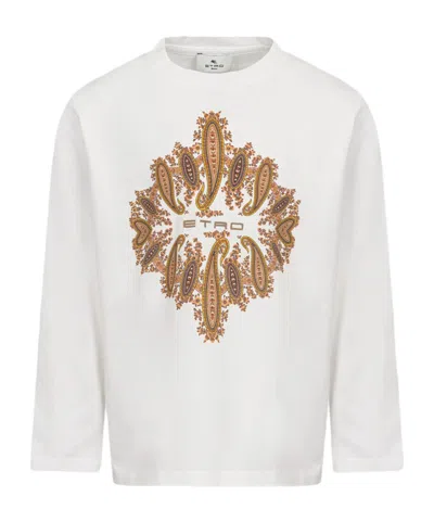 Etro Long-sleeved T-shirt In White