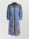 Etro Paisley-jacquard Knee-length Shirt Dress