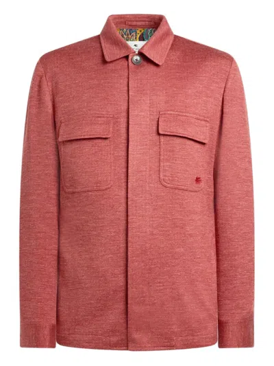 Etro Long-sleeves Jacket In Red