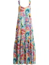Etro Long Dress In Blue