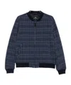 Etro Check-pattern Bomber Jacket In Blue