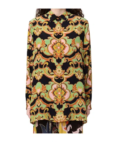 Etro Long-sleeved Shirt In Black
