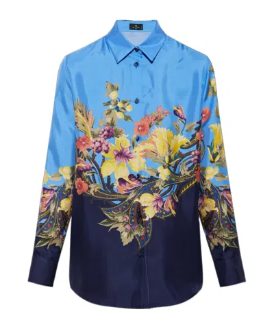 Etro Long-sleeved Shirt In Multi