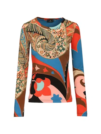 Etro Long-sleeves Top In Multi
