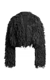 Etro Loop-knit Wool-blend Jacket In Grey