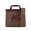 Etro Love Trotter Small Bag In Paisley Jacquard Fabric In Brown