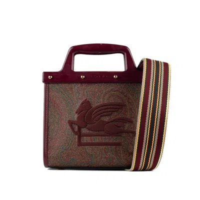 Etro Shopping Love Trotter Bag In Red