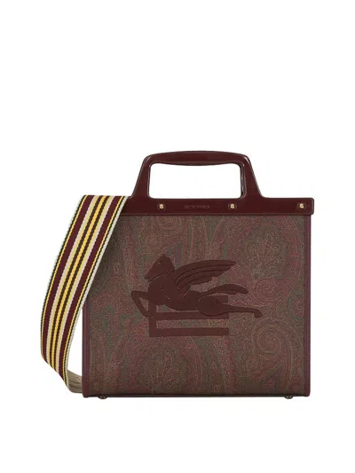 Etro Love Trotter Tote In Brown