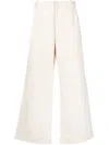 Etro Low-rise Wide-leg Trousers In Nude