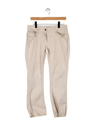 Pre-owned Etro Low-rise Wide Leg Jeans In Gray