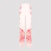 Etro Silk Trousers With Placed Flower Print