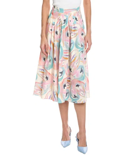 Etro Lucy Print Skirt In Pink
